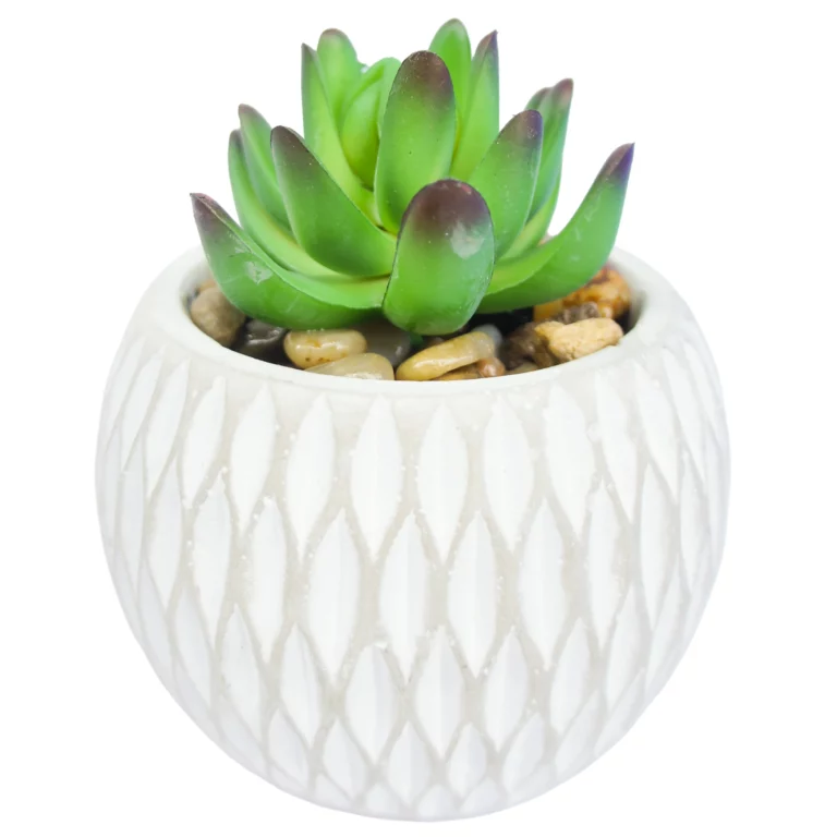12CM Artificial Small Succulents Plant In Ceramic Pot For Wholesale details