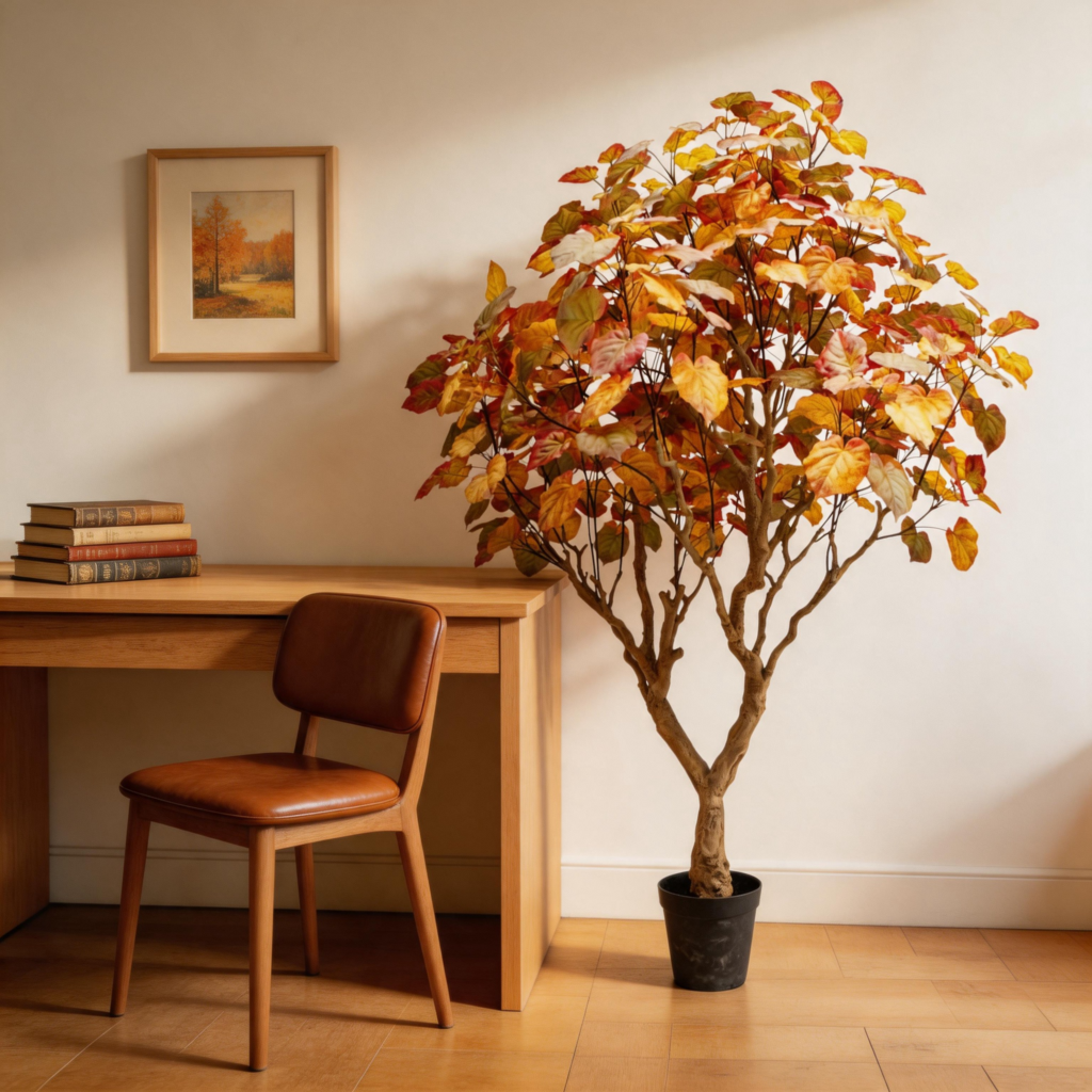 250cm Artificial Fall Ficus Umbellata Tree (KD) PC126-250A-C-KD