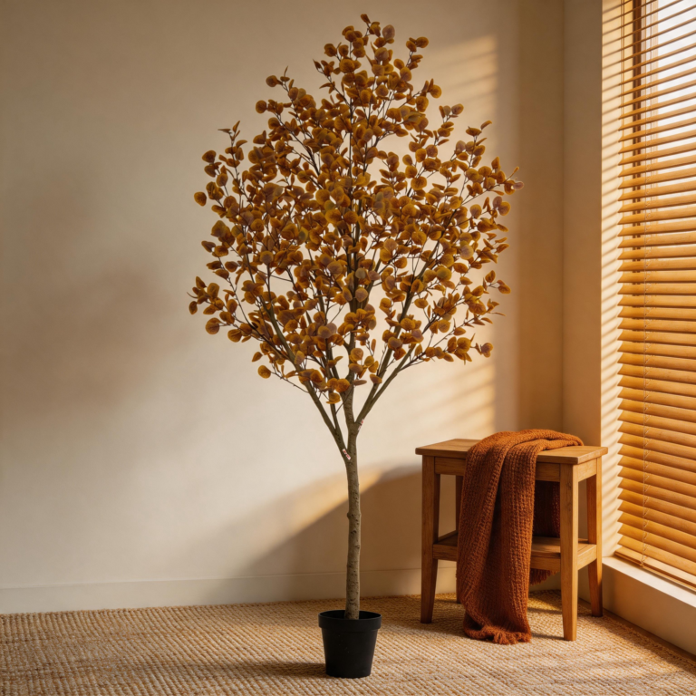 275cm Artificial Fall Eucalyptus Tree (KD) PC146-270A-Fall-KD