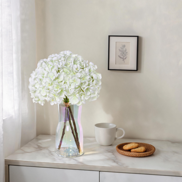 33cm Artificial Hydrangea Flower Stem 26STD297029-1