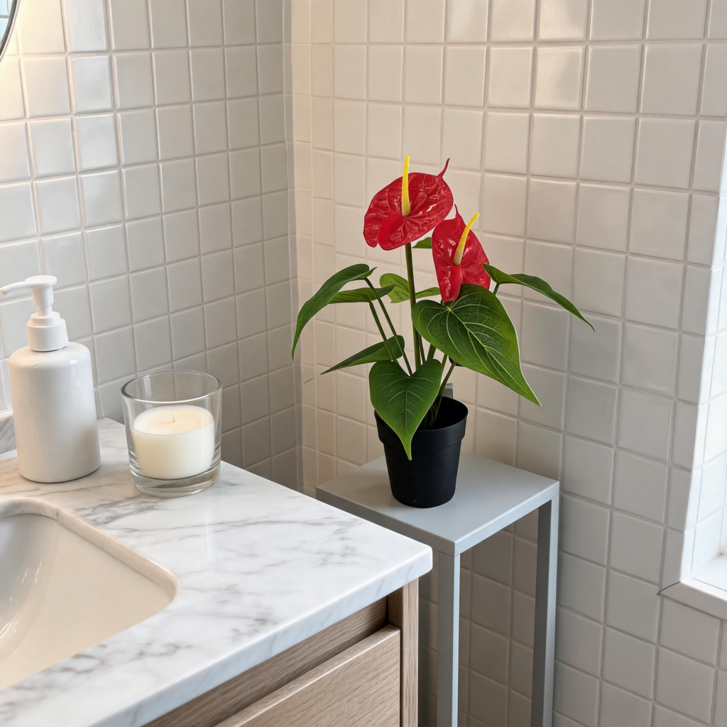 35cm Artificial Anthurium Potted Plant R019-4