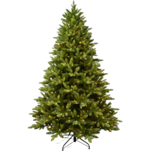 7.5 FT PE Christmas Tree Crann Nollaig with Lights