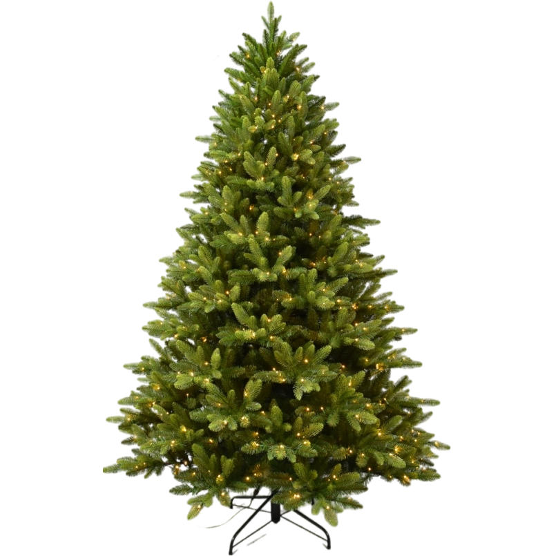 7.5 FT PE Christmas Tree Crann Nollaig with Lights