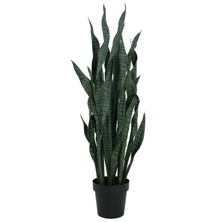 120cm Artificial Twisted Dark Green Snake Plant