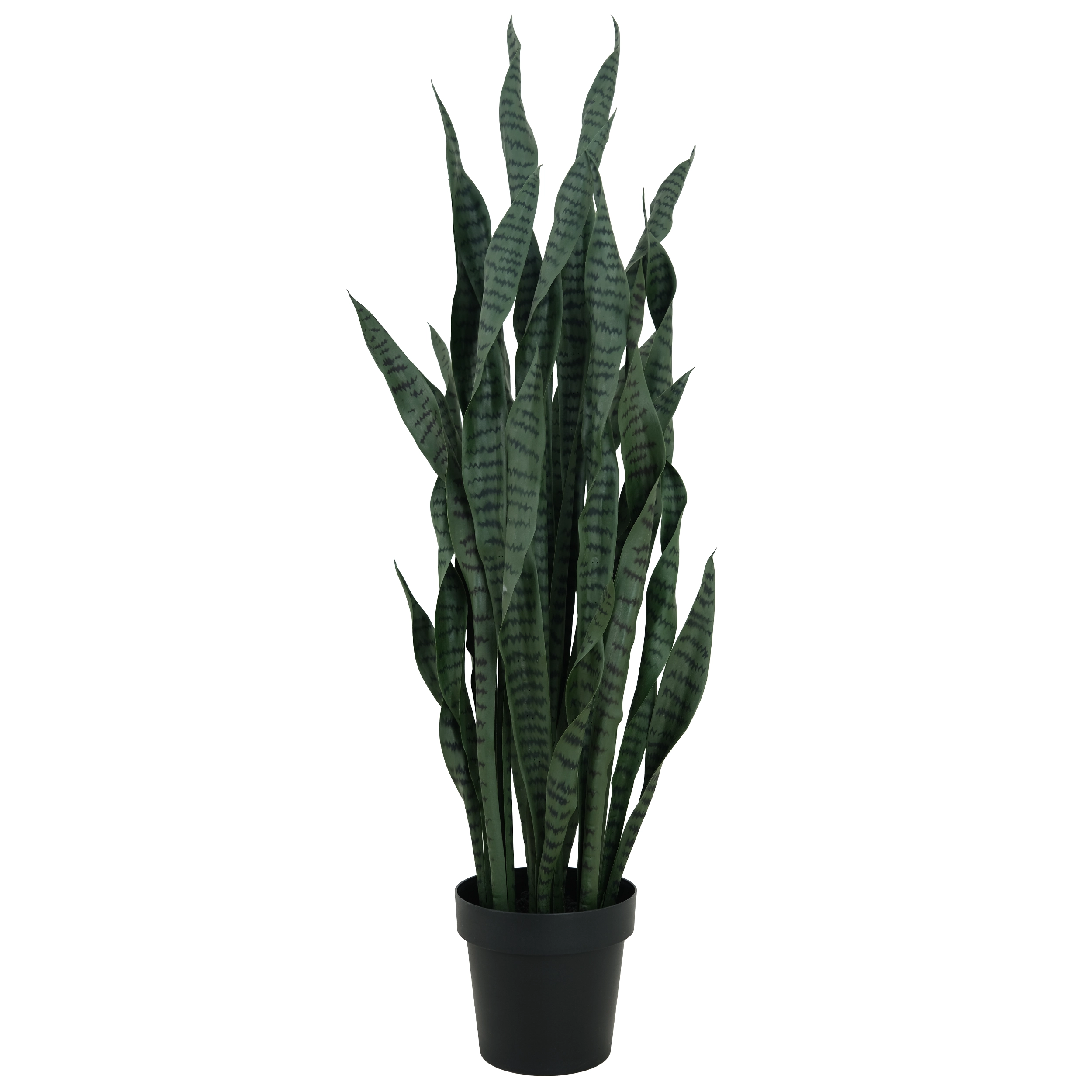 120cm Artificial Twisted Dark Green Snake Plant