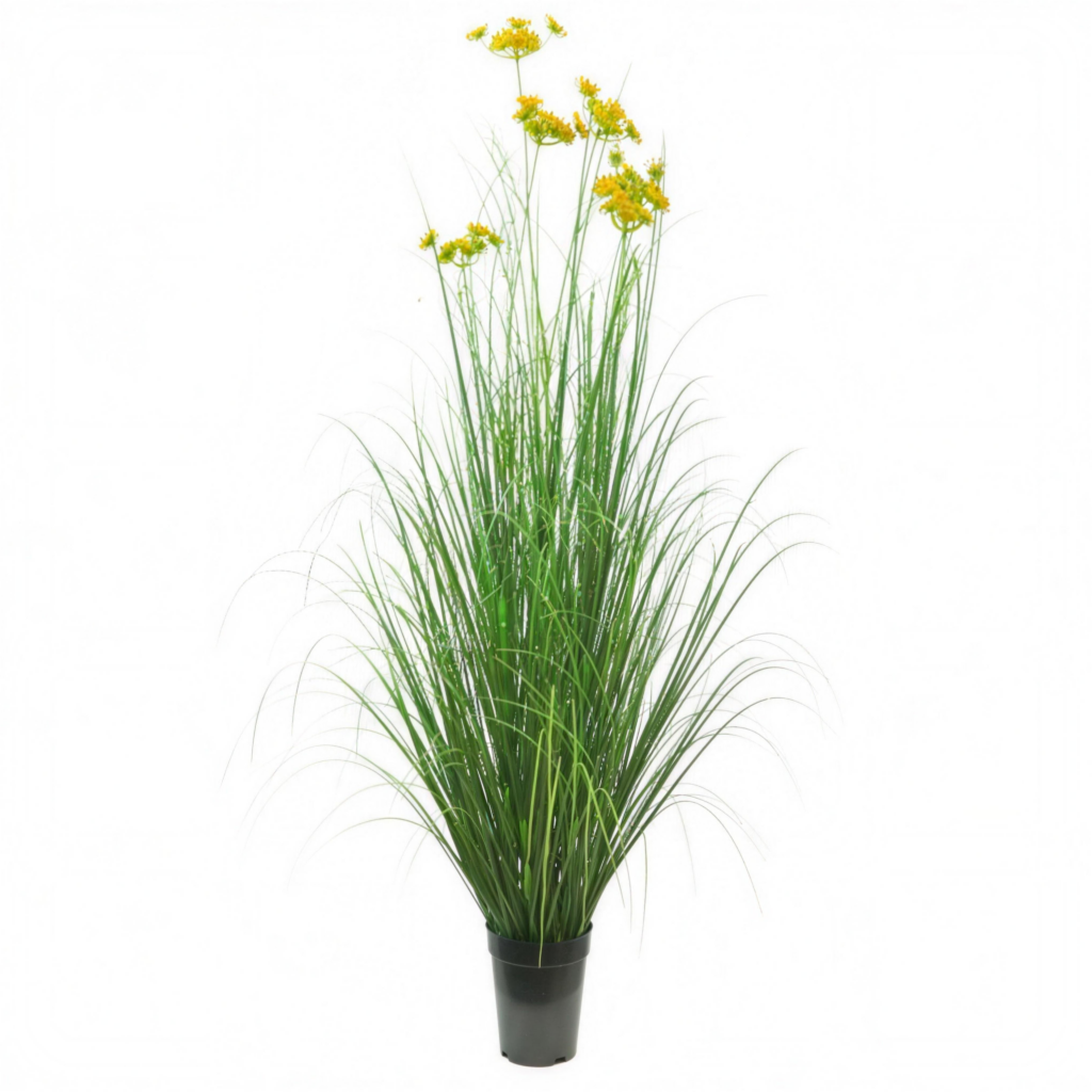 90cm Artificial Carrot Flower Curved Onion Grass Plant