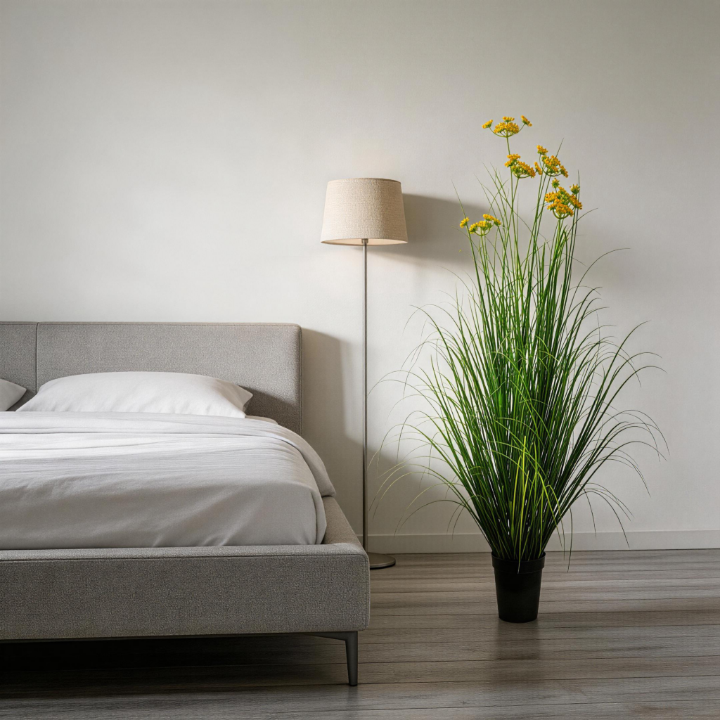 90cm Artificial Carrot Flower Curved Onion Grass Plant