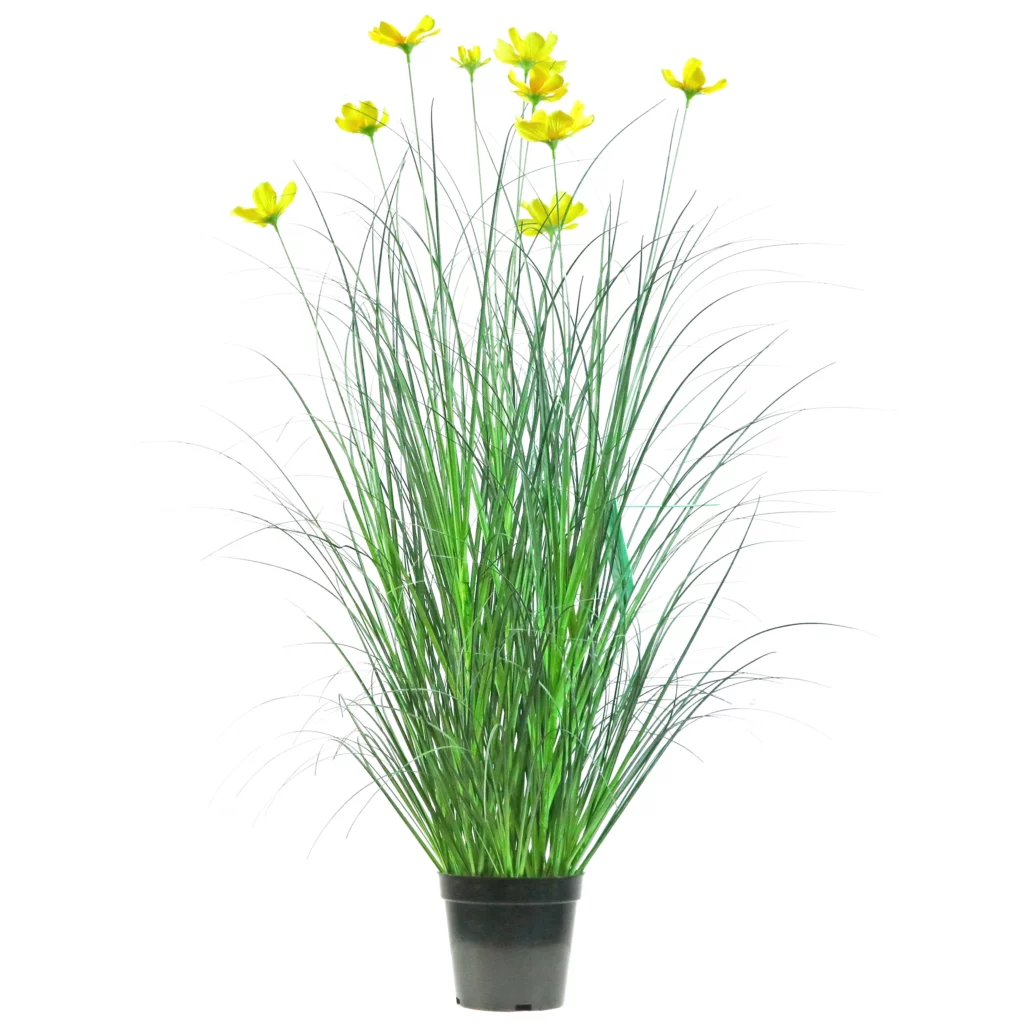 90cm Artificial Cosmos Curved Onion Grass Bonsai