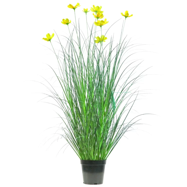 90cm Artificial Cosmos Curved Onion Grass Bonsai