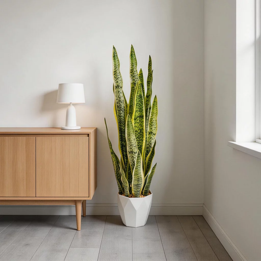 90cm Artificial Leopard Pattern Snake Plant