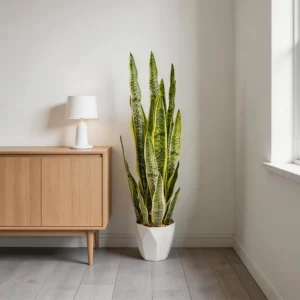 90cm Artificial Leopard Pattern Snake Plant