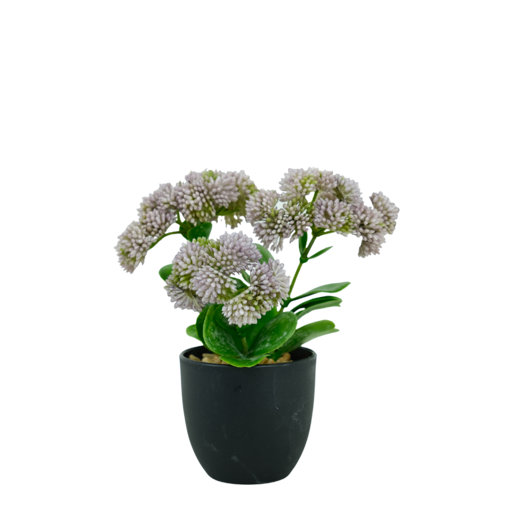 18cm Artificial Berry Sedum Bonsai Plant