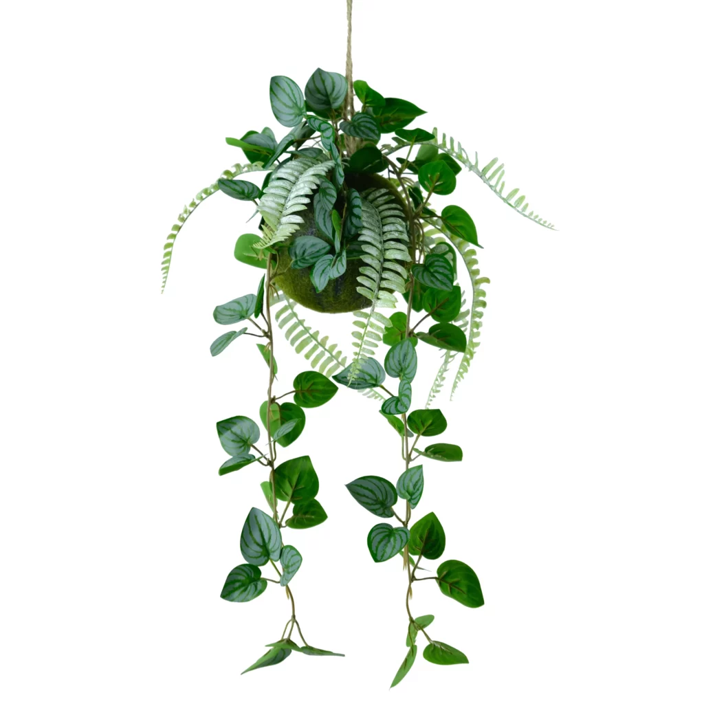 Artificial Boston Fern & Pothos Hanging Plant 70cm