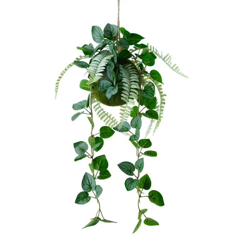Artificial Boston Fern & Pothos Hanging Plant 70cm