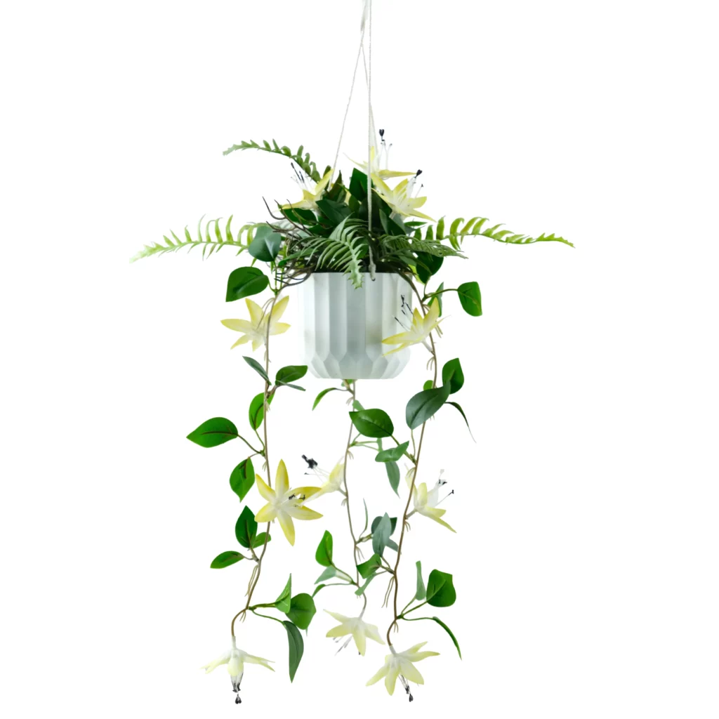 Artificial Floral Fern Hanging Plant 80cm Q197-1