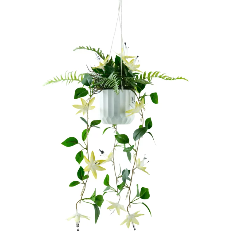 Artificial Floral Fern Hanging Plant 80cm Q197-1