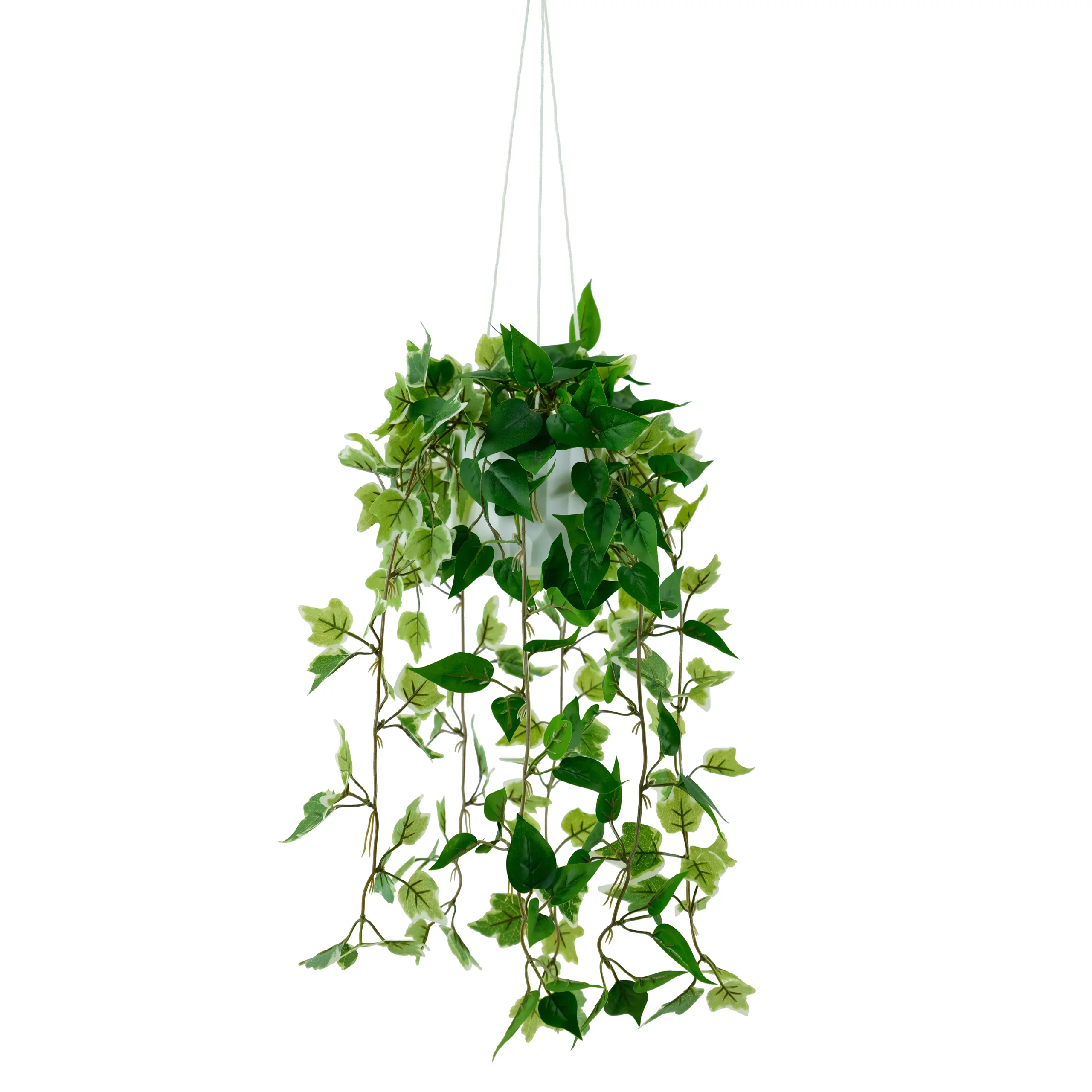 Artificial Variegated Ivy & Pothos Hanging Plant 87cm Q196-1
