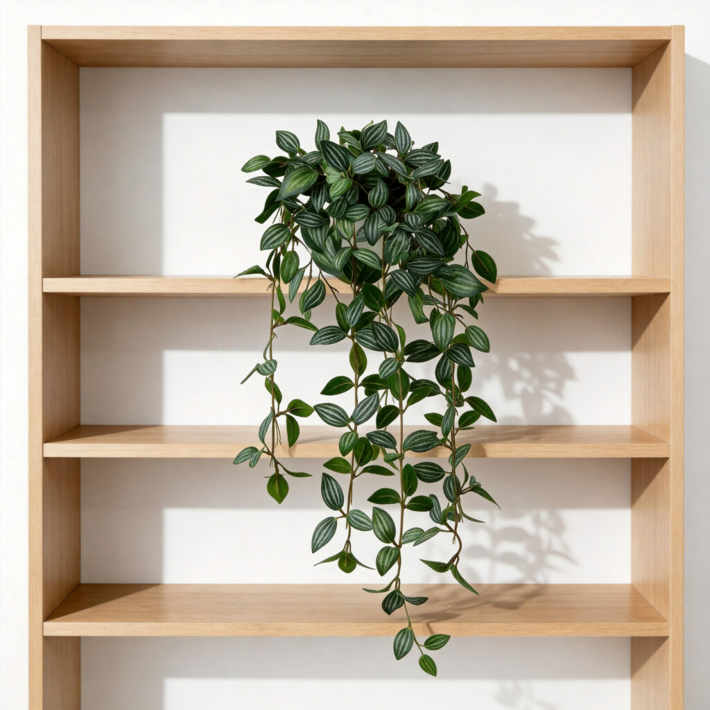 Artificial Watermelon Peperomia Hanging Plant 87cm Q195-1