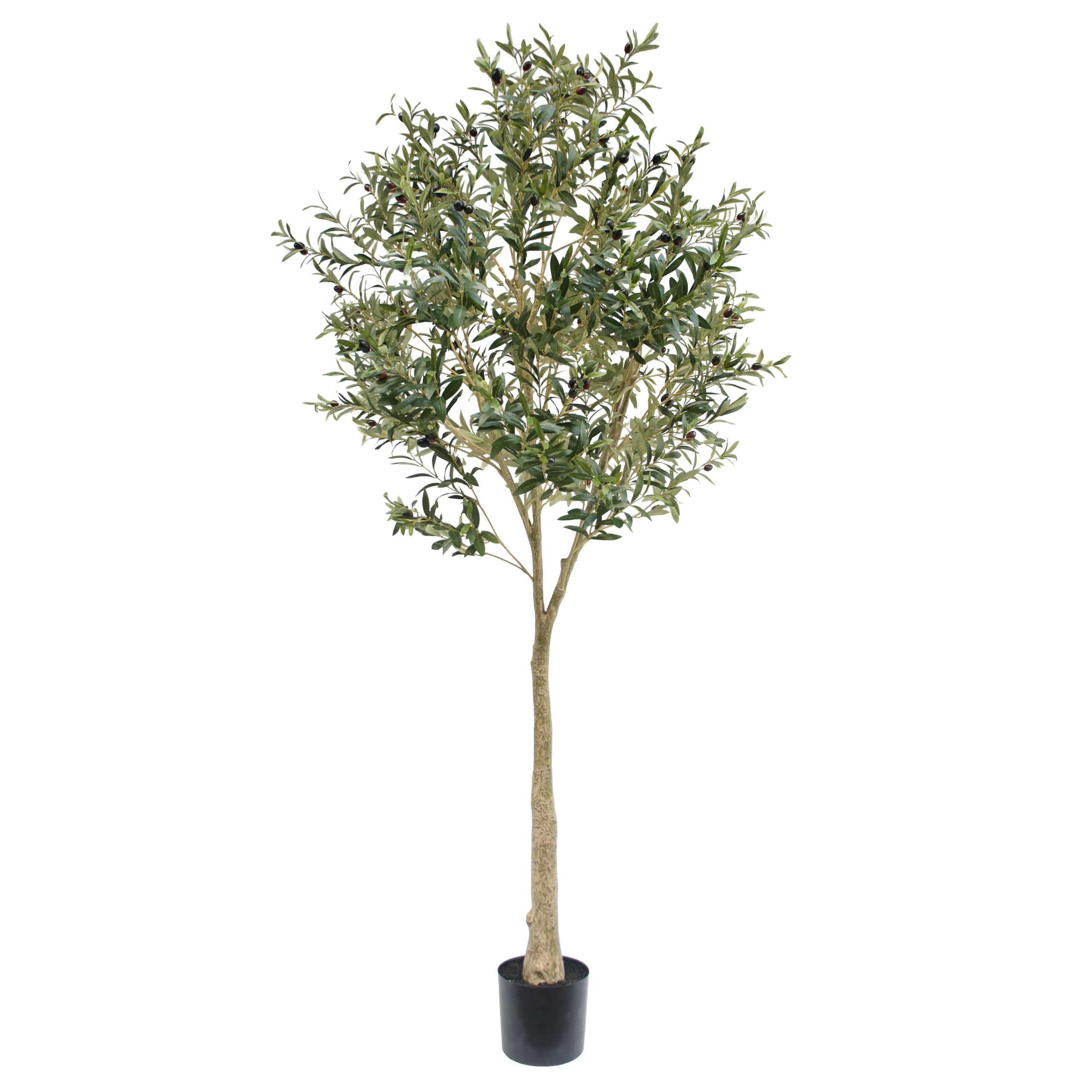 220cm Artificial Olive Tree with Fruits – Flame Retardant