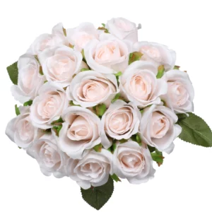 27cm Artificial 18-Head Mini Rose Bud Bouquet details