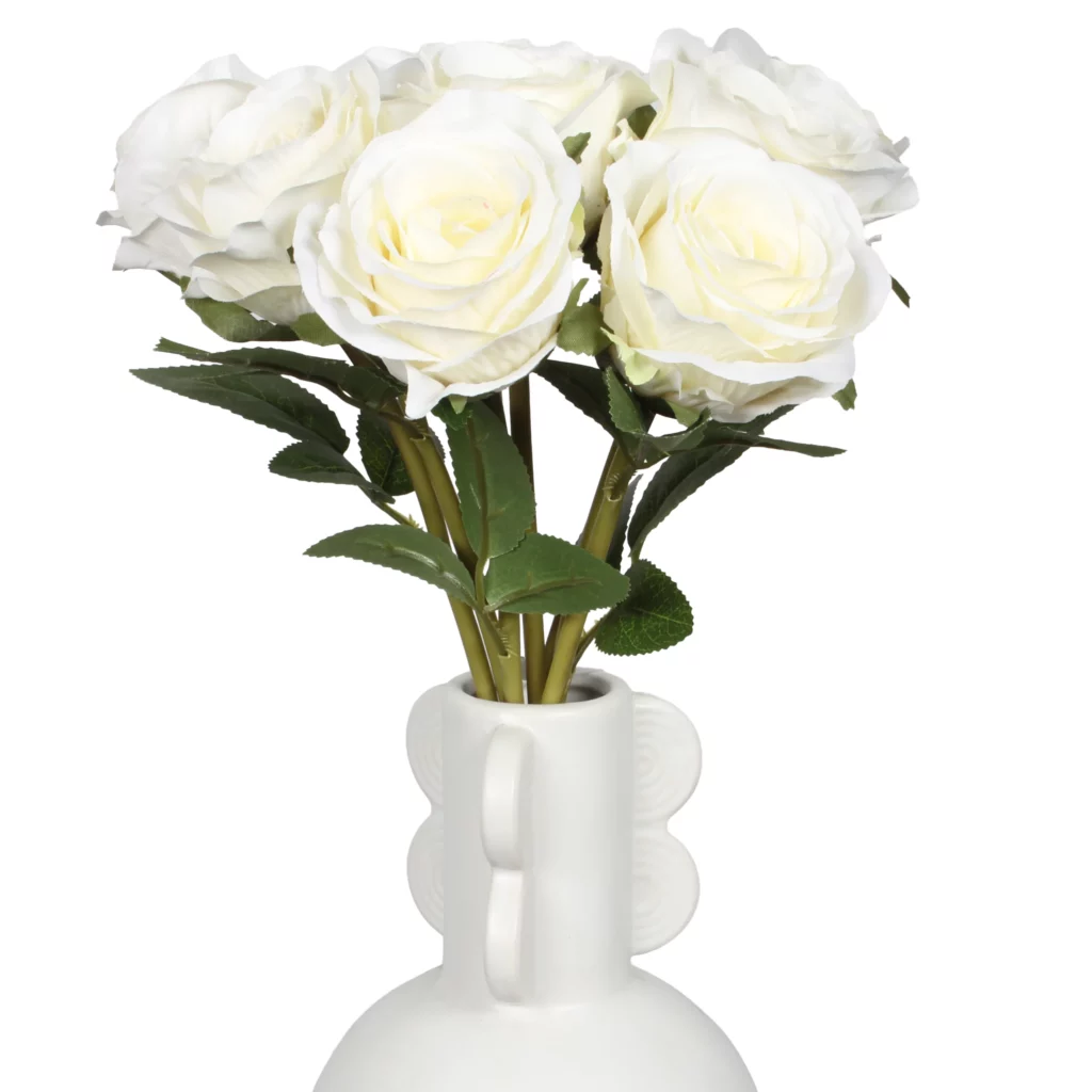 38cm Artificial 8-Head Diamond Rose Bouquet 26STB586003-1