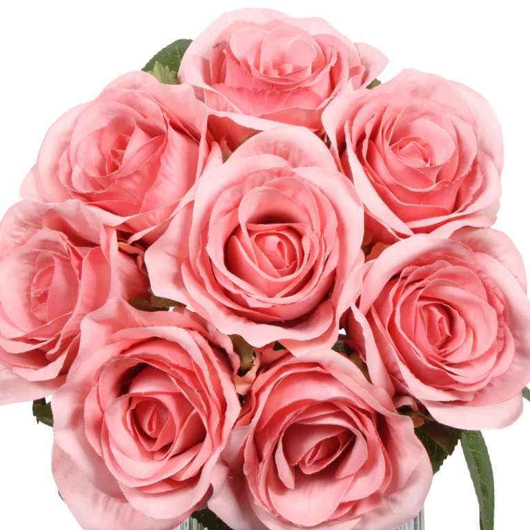 38cm Artificial 8-Head Diamond Rose Bouquet 26STB586003-1 details