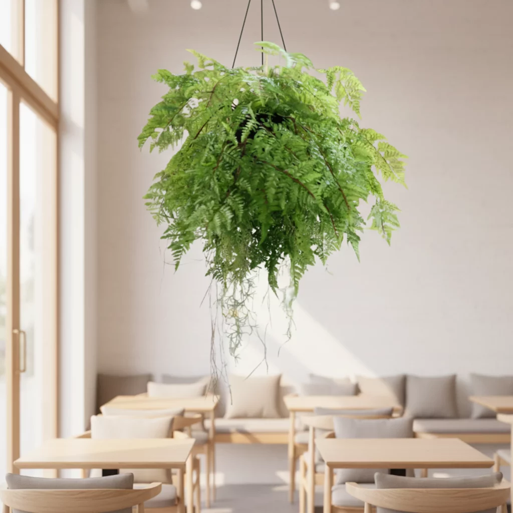 45cm Hanging Fern Ball Q177-n3 scene