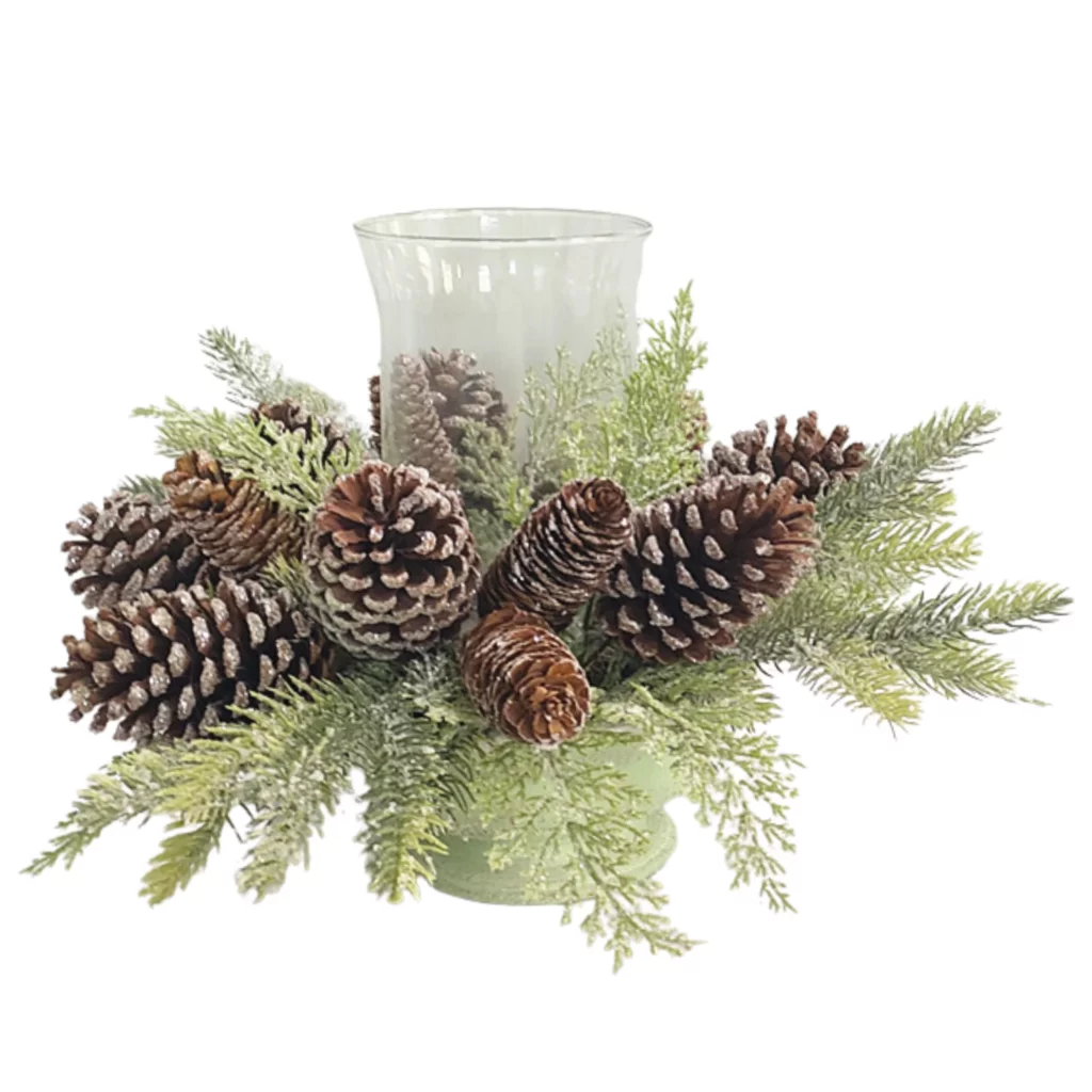 46cm Artificial Pine Cone PE Potted Decor 25STZ255049