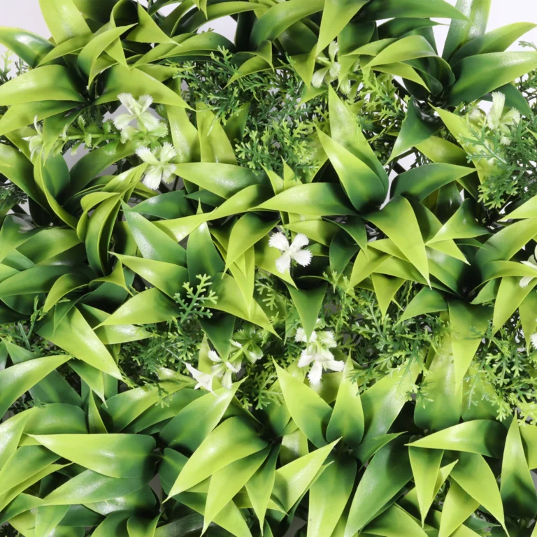 50cm × 50cm Artificial Jasmine Mixed Plant Wall Panel (UV)