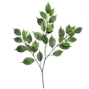56cm Artificial Flame Retardant Ficus Leaf Branch