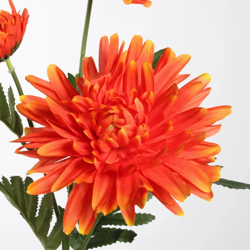 63cm Artificial 3-Head Sun Daisy Stem