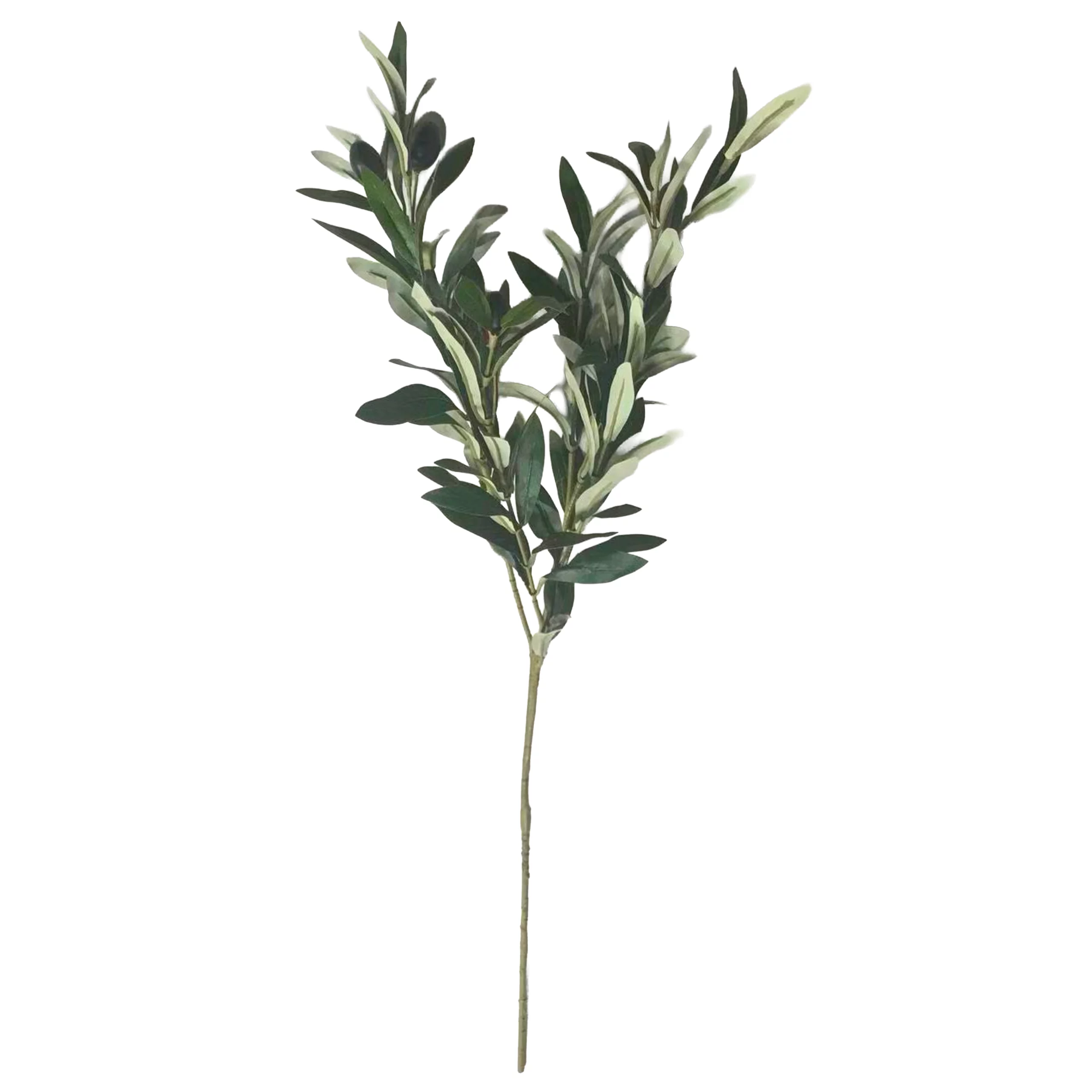 70cm Artificial Olive Branch with Olives – Flame Retardant