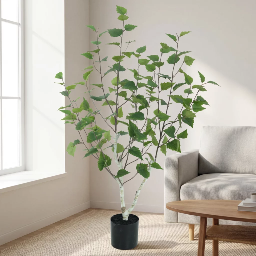 90cm Artificial Green Birch Tree PC179-90A scene