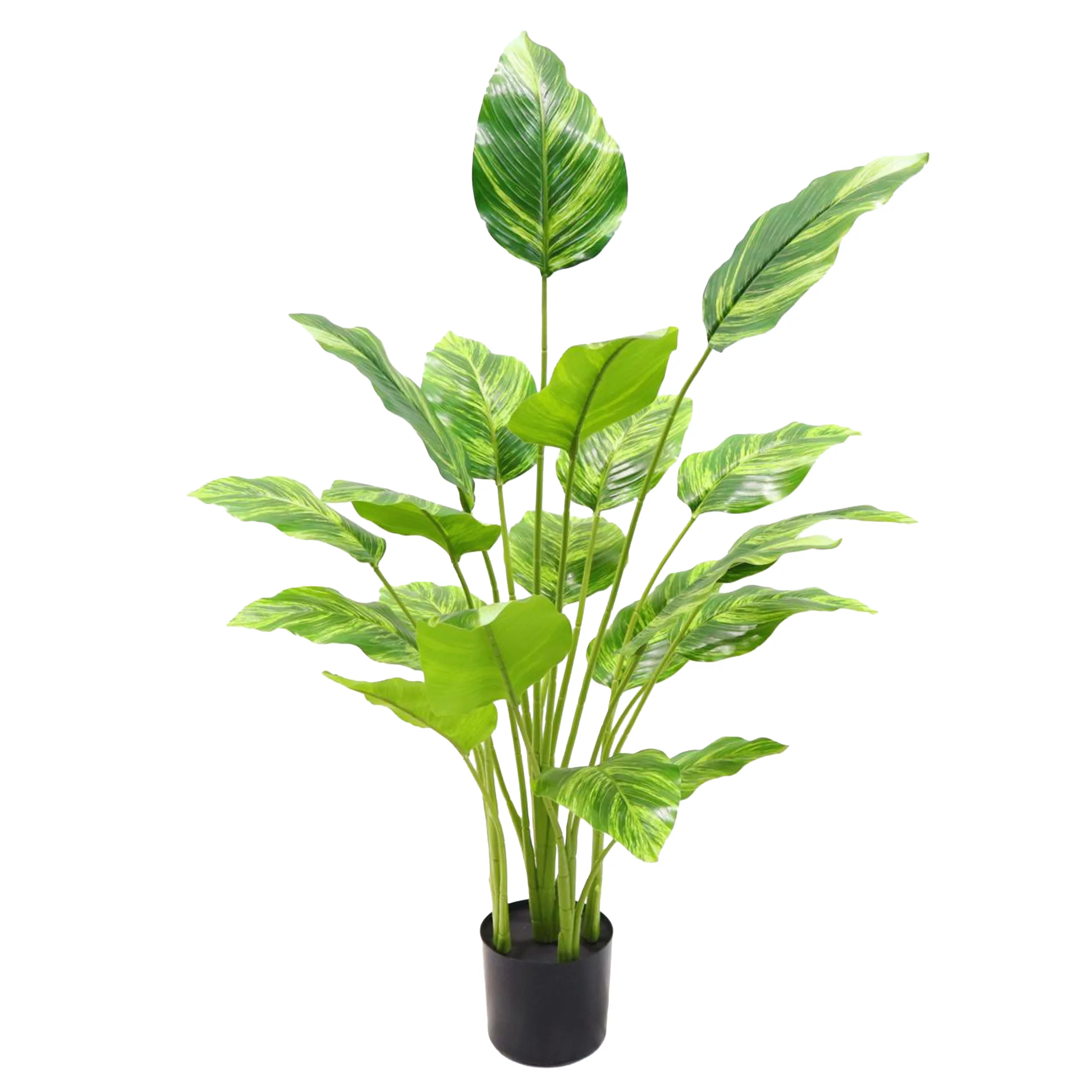 90cm Artificial 5-Trunk Canna Plant