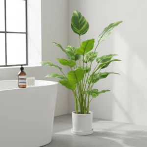 90cm Artificial 5-Trunk Canna Plant scene