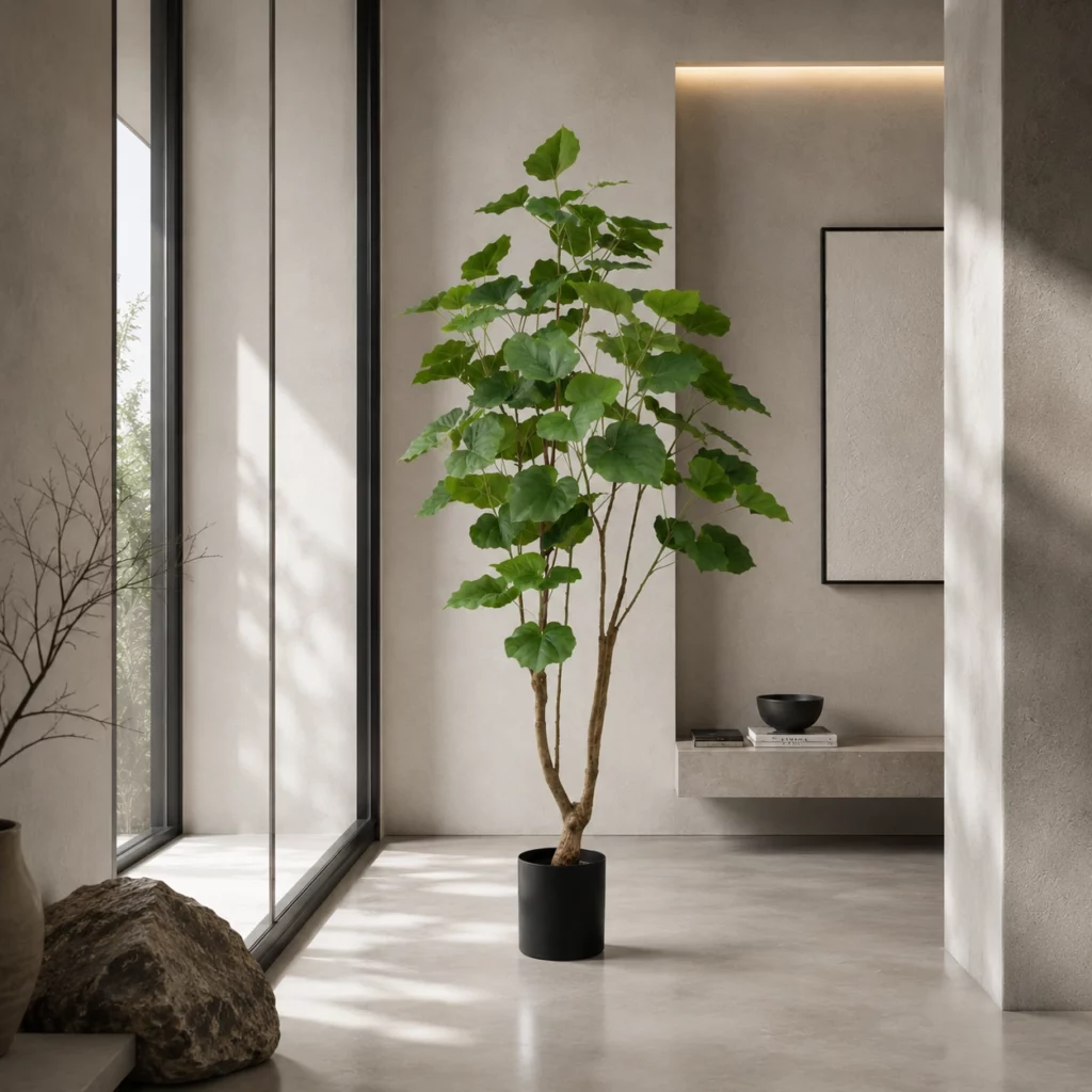 150cm Artificial Ficus Altissima Tree scene