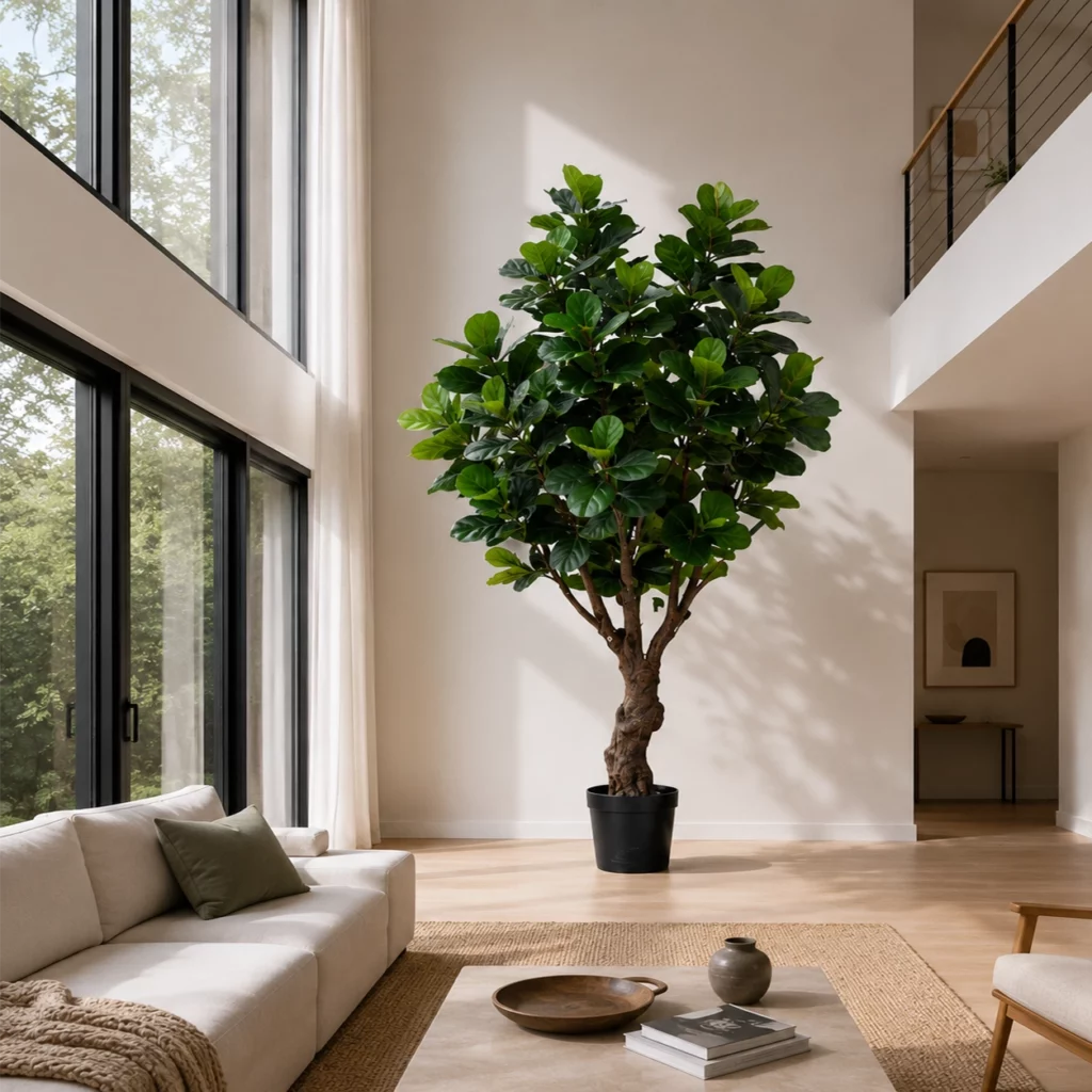 280cm Large Artificial Fiddle Leaf Fig Tree PC148-280B-KD