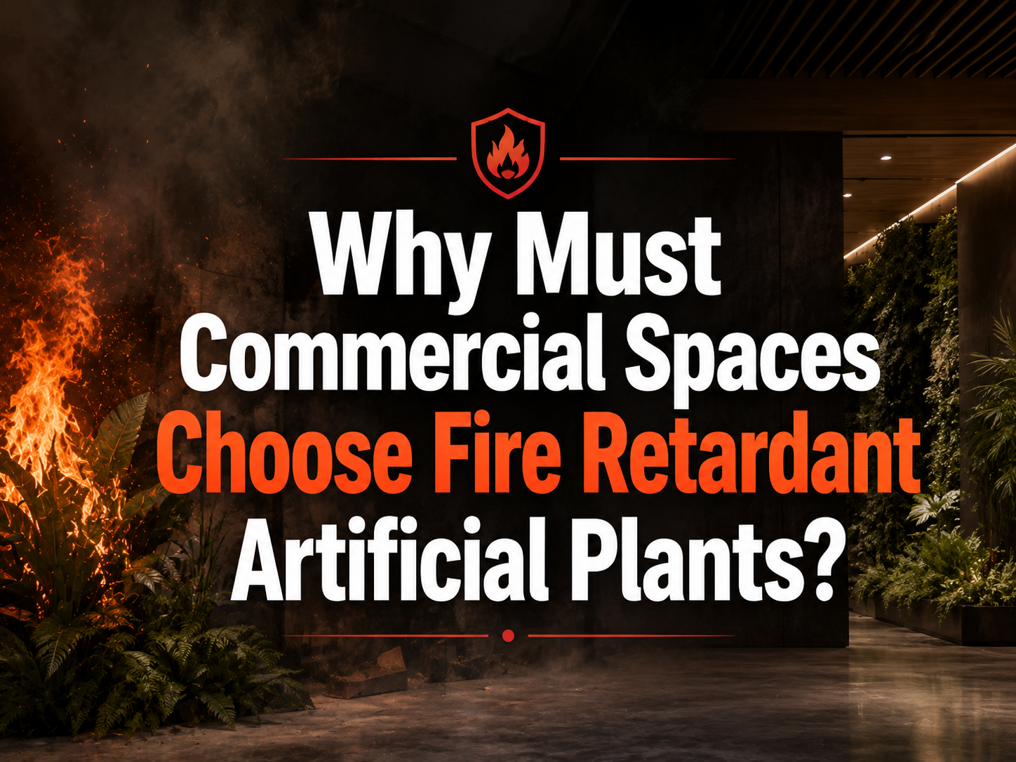 Why Must Commercial Spaces Choose Fire Retardant Artificial Plants