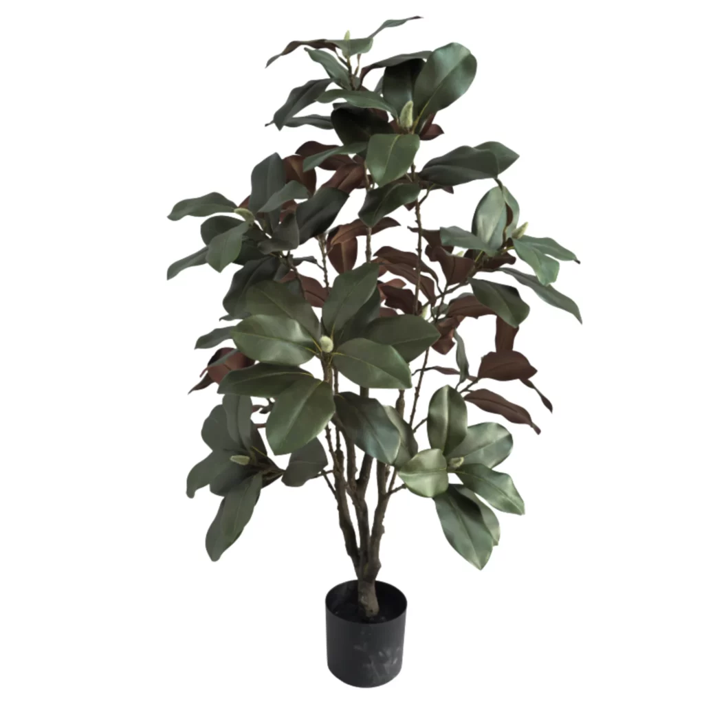 120cm Artificial Magnolia Leaf Treewhite