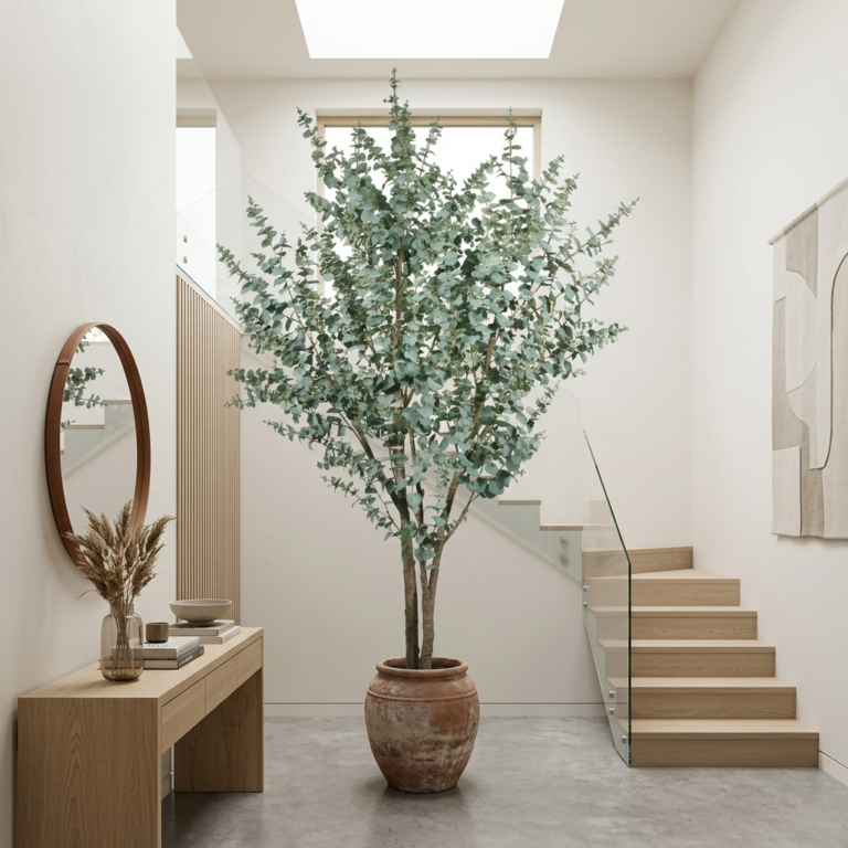270cm Large Artificial Eucalyptus Tree (KD) PC184-270AB-KDwhite