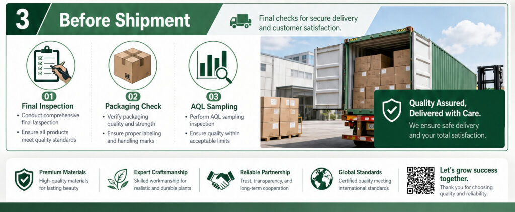 Artificial Plant Quality Checklist Before Ordering in bulk