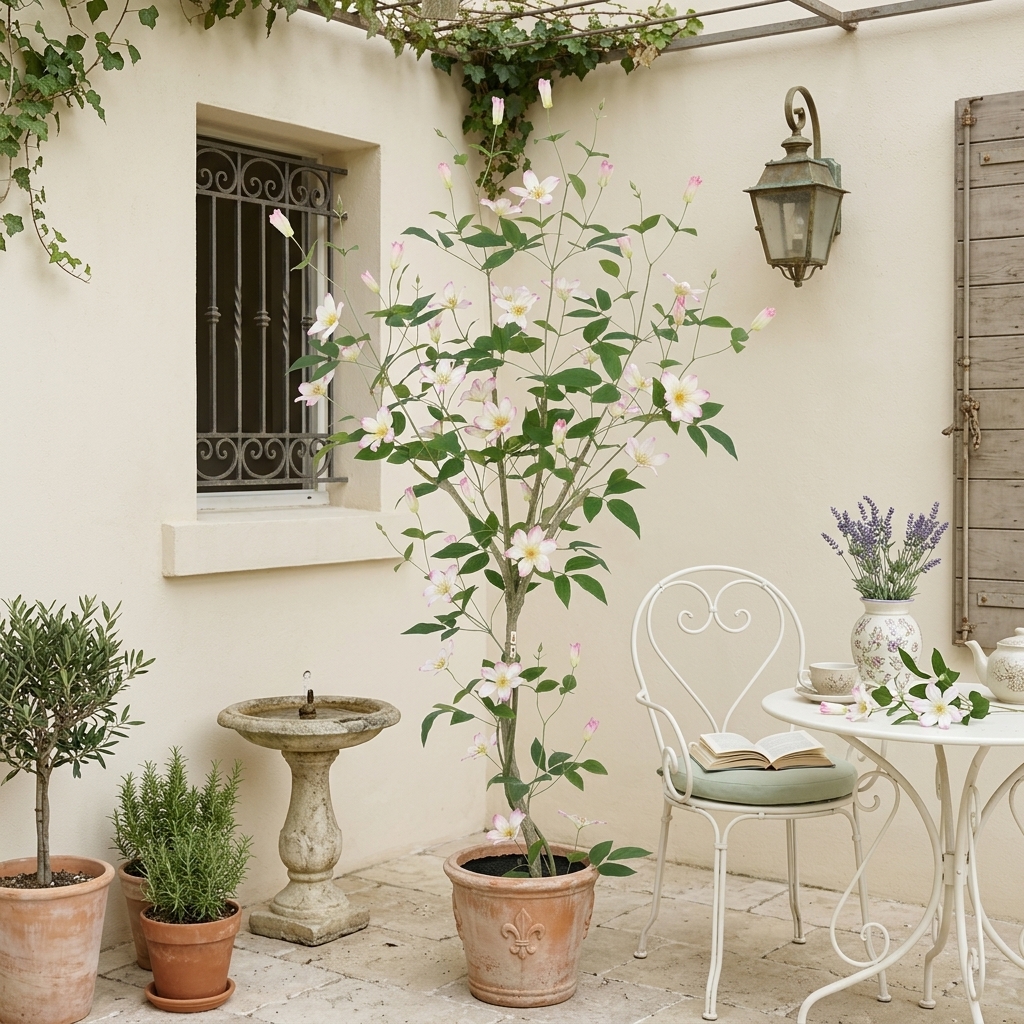 150cm Artificial Clematis Floral Tree (KD) PC277-150A-KD