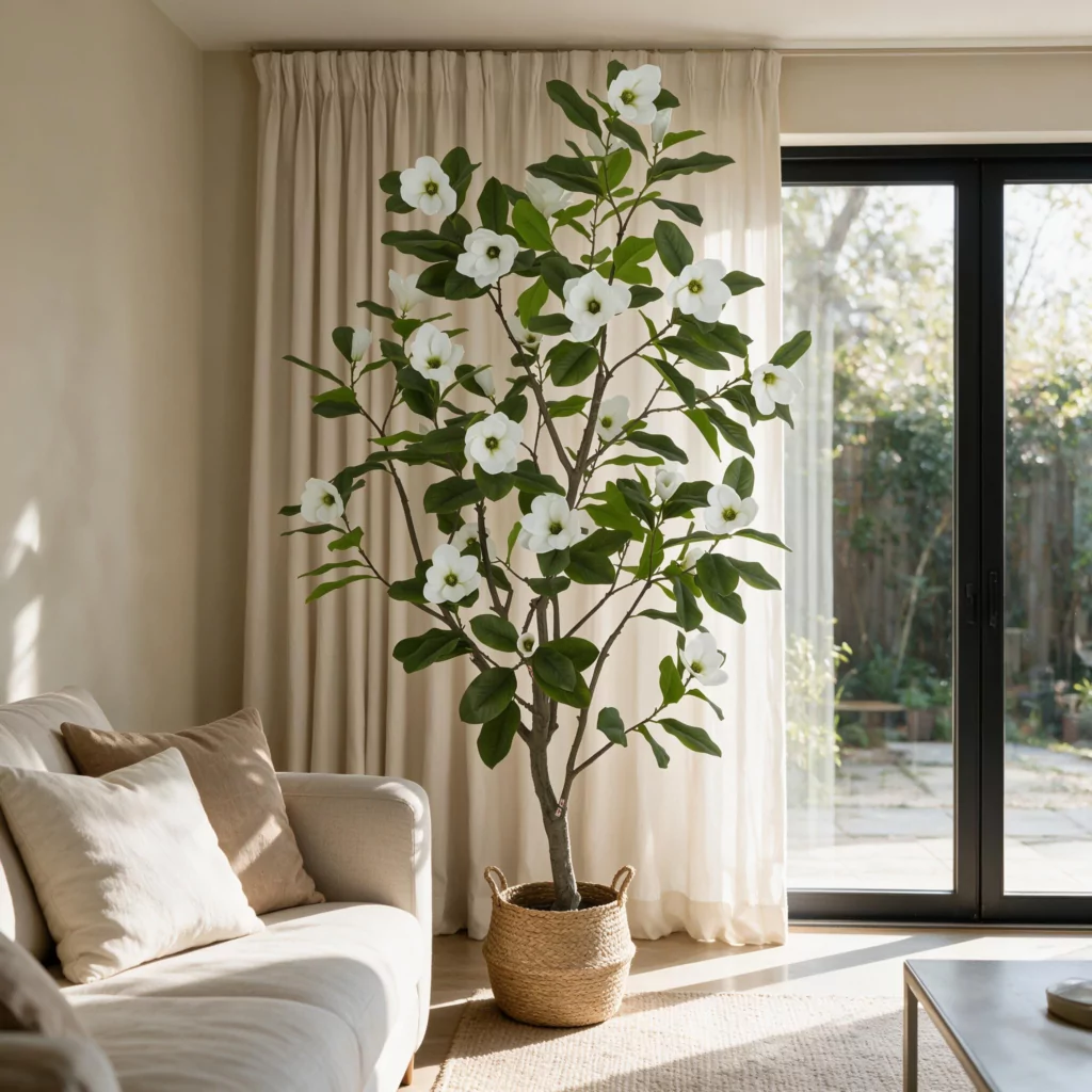 210cm Artificial Magnolia Floral Tree (KD) PC347-210A-KD 2