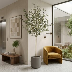 210cm Artificial Olive Tree with Fruits PC235-210A-KD