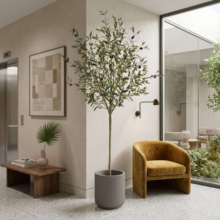 210cm Artificial Olive Tree with Fruits PC235-210A-KD